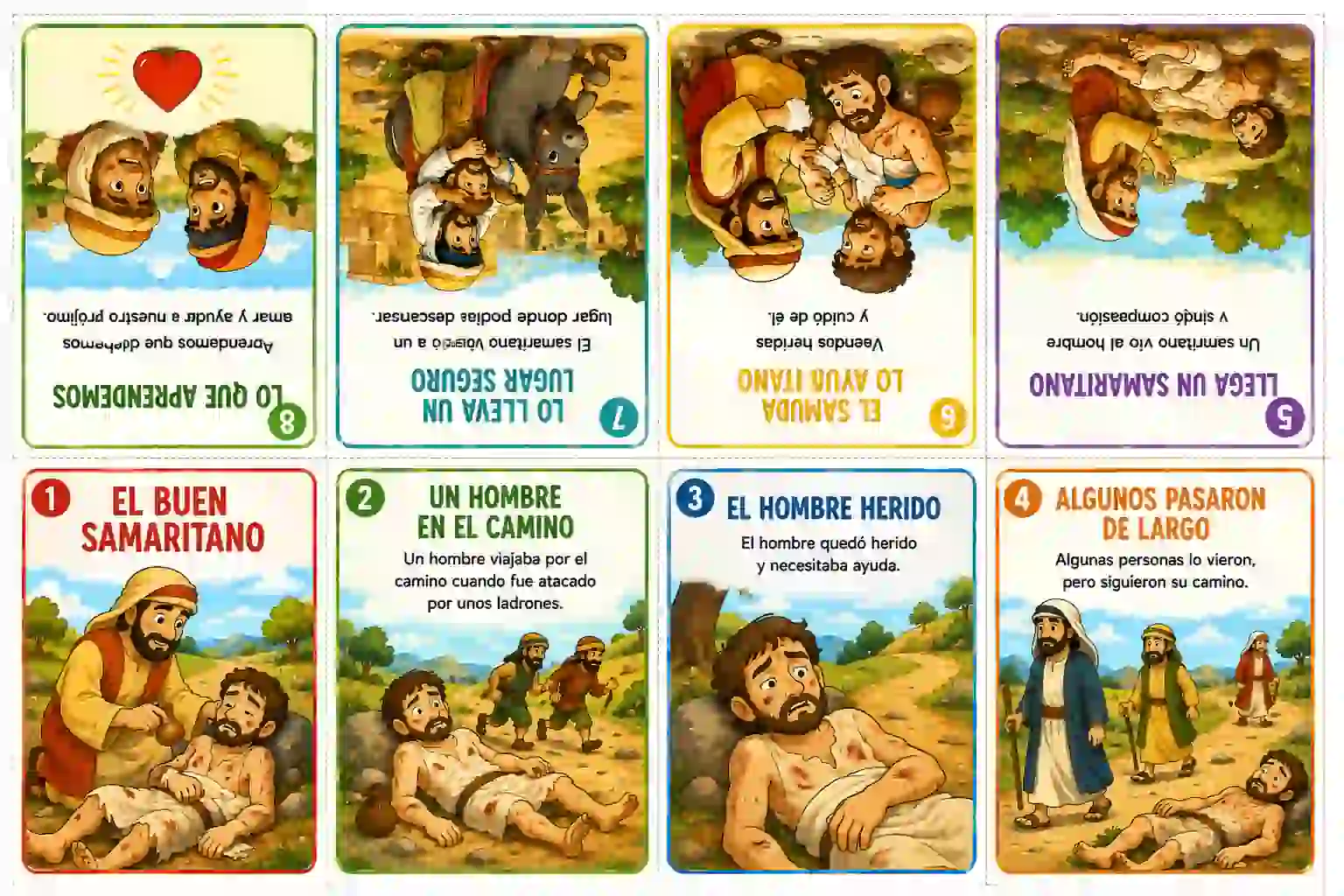 Mini librito El buen samaritano