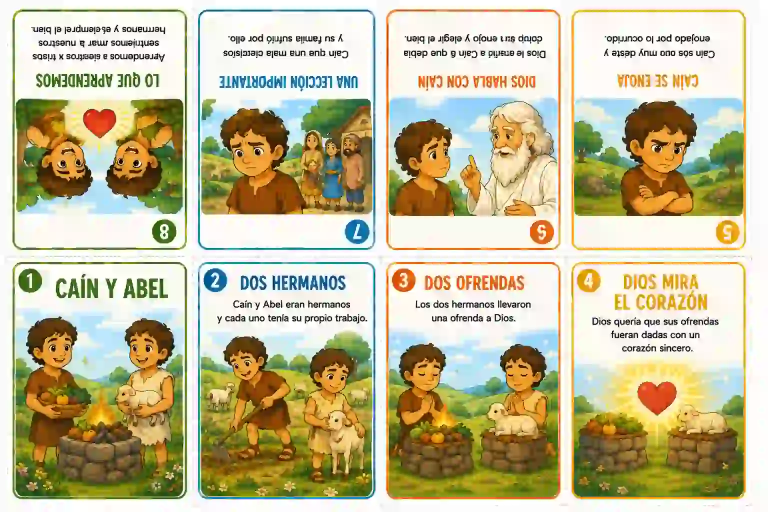 Mini librito Caín y Abel