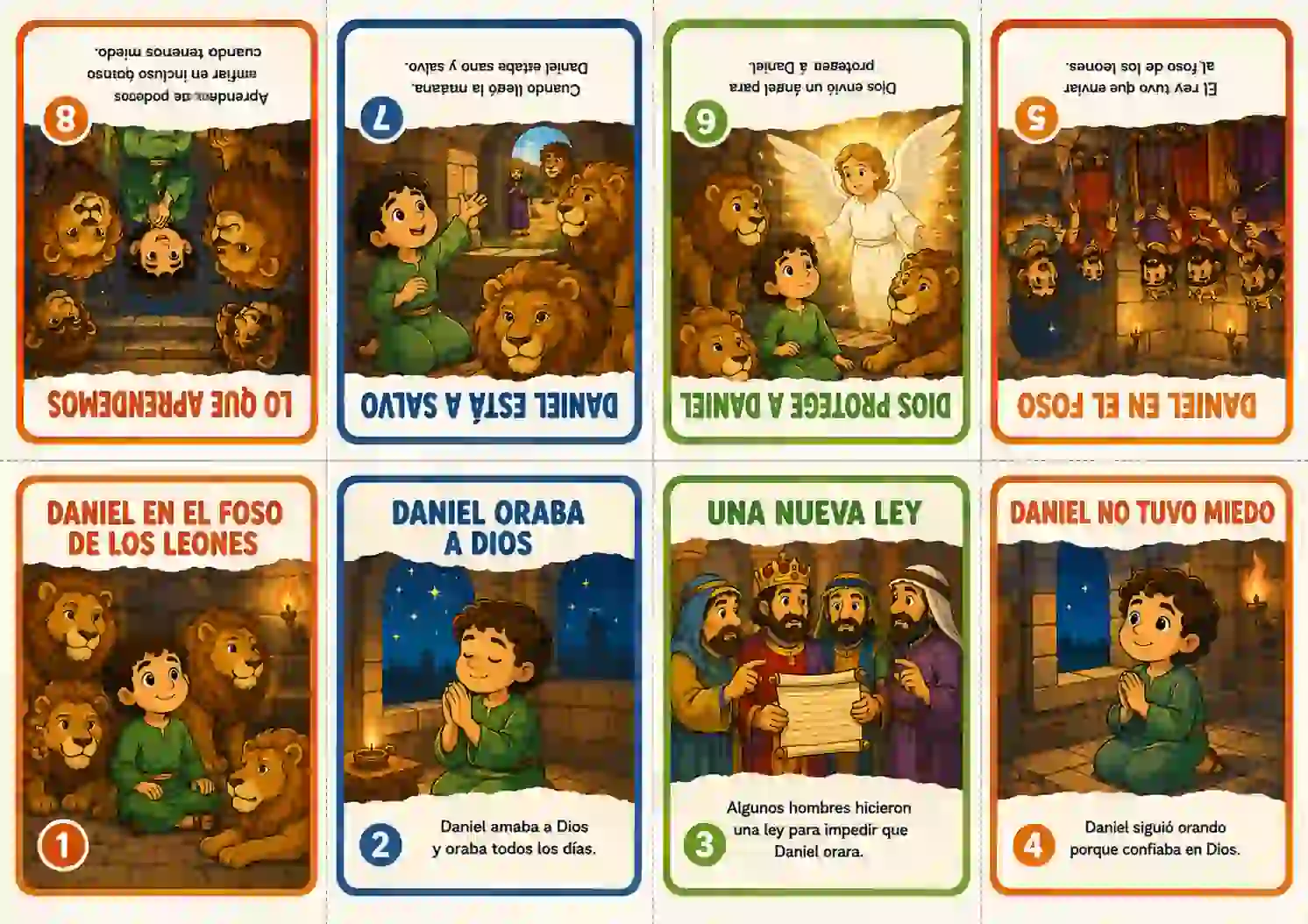 Mini librito Daniel en el foso de leones