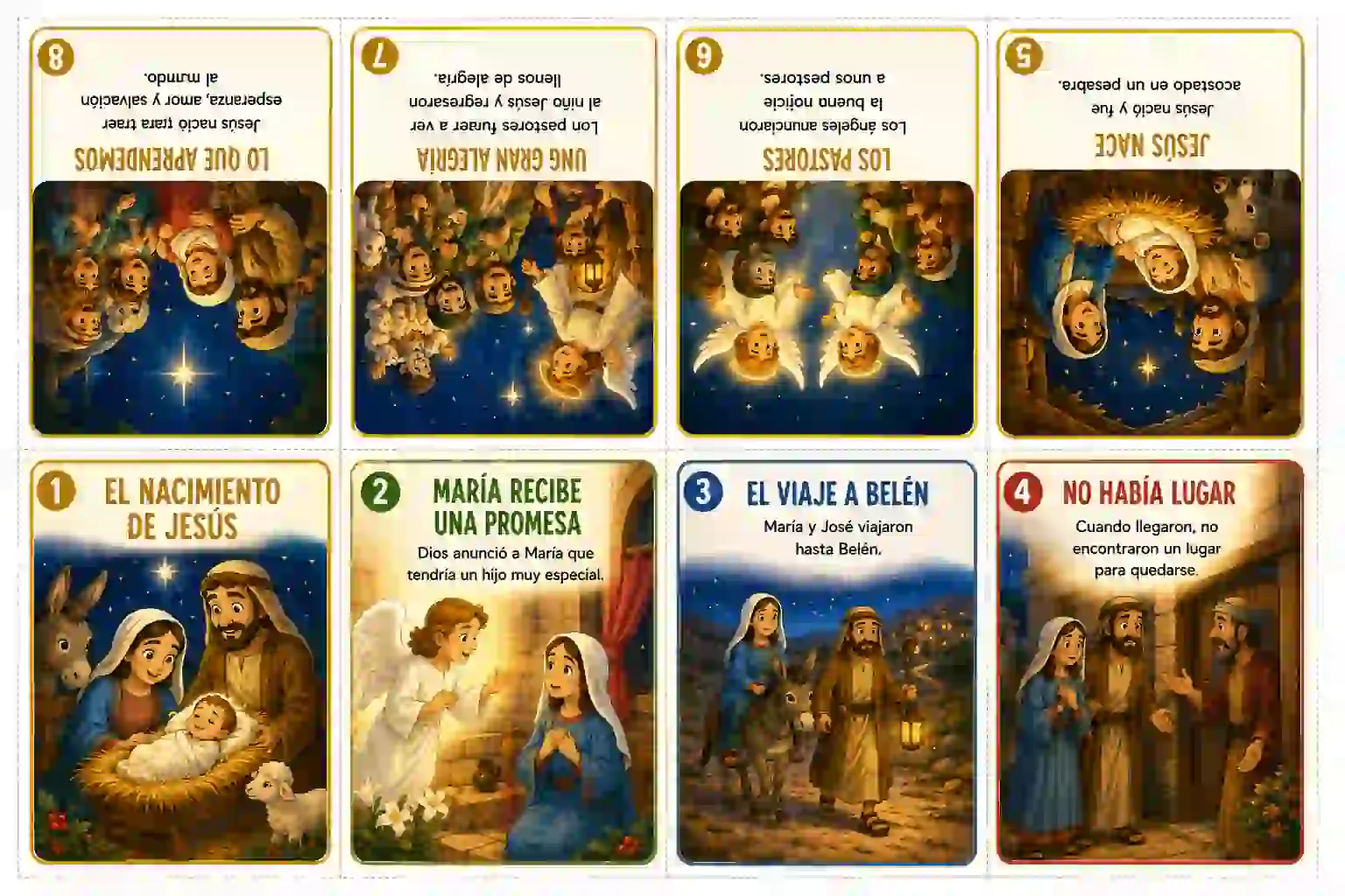 Mini librito El nacimiento de Jesús